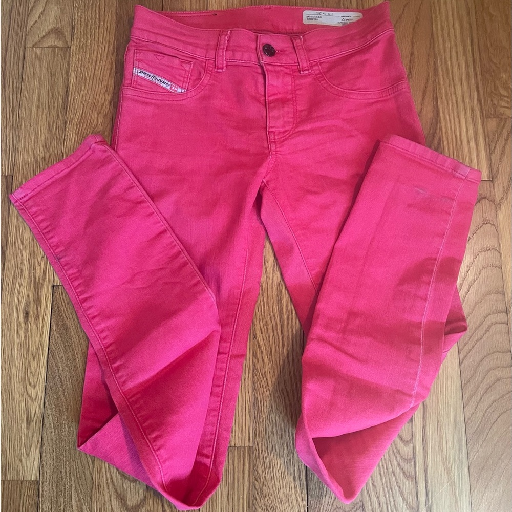 Like new Women's Red Diesel Jeans